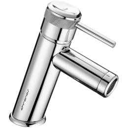 Фото HUBER Chronos Смеситель однорычажный для раковины на 1 отверстие с донным клапаном, цвет хром