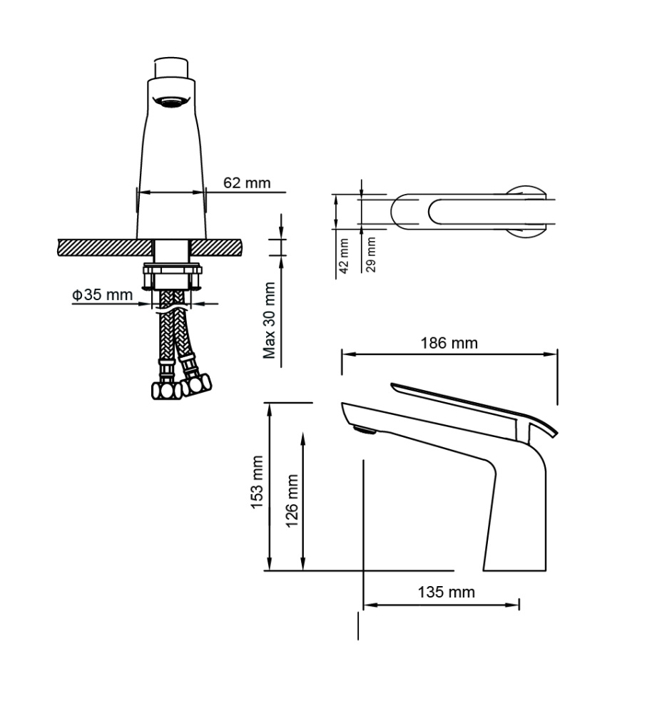 Фото Смеситель для раковины Timo Olivia (3261/00F chrome white)