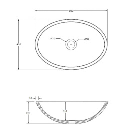 Фото Раковина-чаша NT BAGNO 60 NT401 Белый