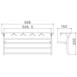 Держатель для полотенца Haiba HB805