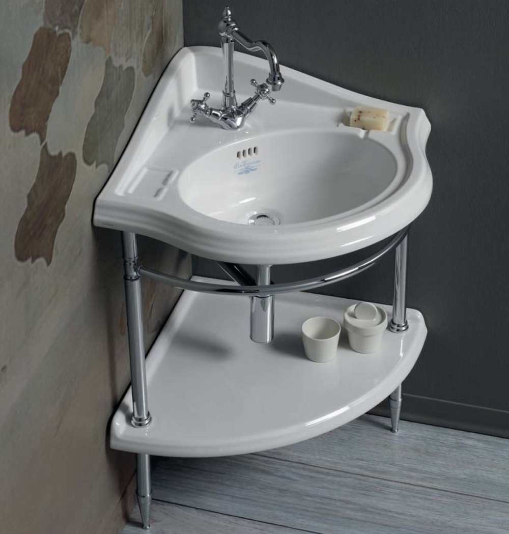 Фото Simas Arcade AR884bi+F89 Раковина угловая 57см