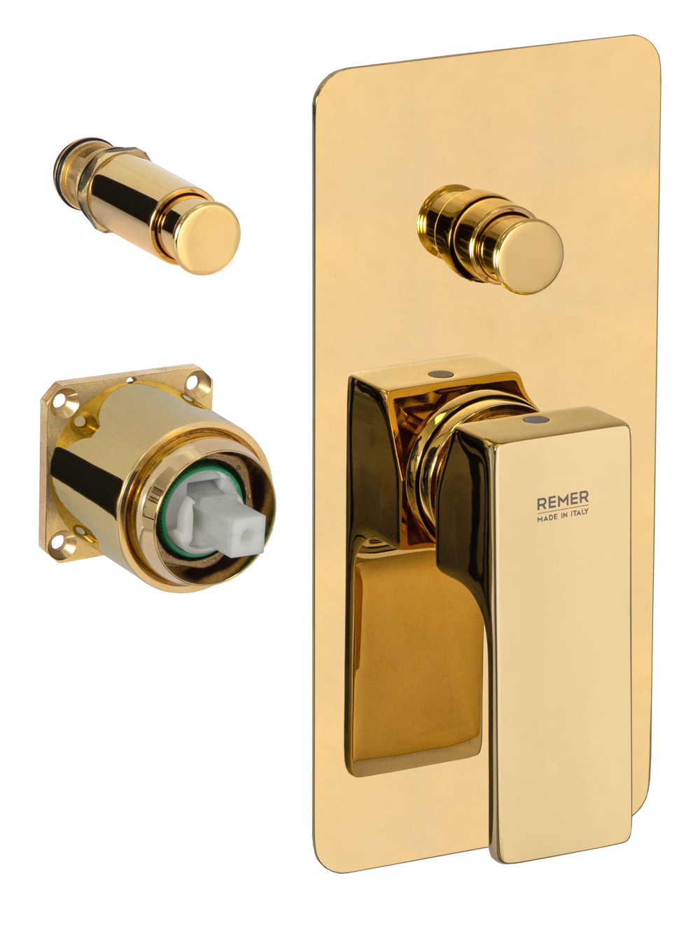 Фото Смеситель для душа Remer Absolute AU09KBDO, золото глянцевое