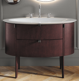 Тумба с раковиной Burgbad Diva 2.0 SFJK120 F3059 C0001*1 120 дуб цветакрасного дерева