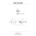 Migliore Laguna 26080 Смеситель для раковины скрытого монтажа, хром