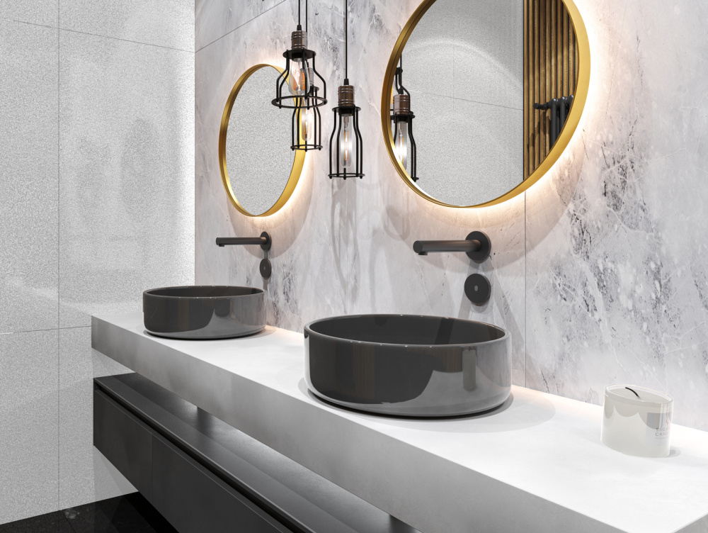 Фото Смеситель для раковины встроенный, сенсорный Timo Saona 2373/03SM черный