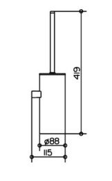 Фото Ершик для унитаза Keuco Collection Moll 12769010101, хром