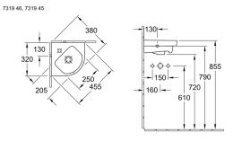 Фото Раковина угловая Subway 2.0 7319 45R1
