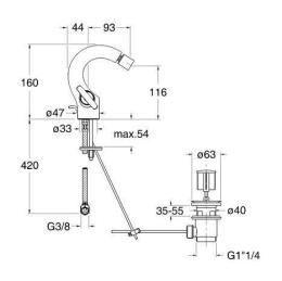 Cristina SELTZ SZ32651 Смеситель для биде