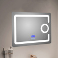 MELANA Зеркало с LED-подсветкой-8060 подогрев/часы/космет.зеркало/Bluetooth (MLN-LED091B)