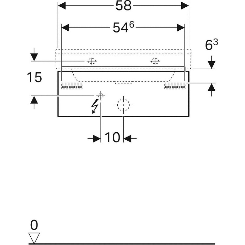 Фото Geberit Xeno2 500.505.01.1 Тумба для раковины, с ящиками выдвижными