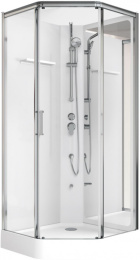 Фото Душевая кабина 90x90x220 Aquanet (00263870) Без гидромассажа, Акрил, Поддон низкий