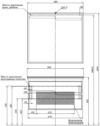 Фото Зеркало Aquanet Модена 100 белый