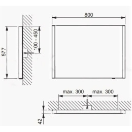 Фото Зеркало Keuco Royal Reflex 14296002500, белый