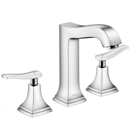 Смеситель для раковины на 3 отверстия 31331000 Hansgrohe Metropol Classic (хром)