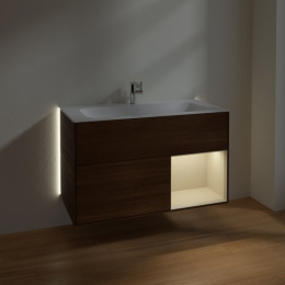 Villeroy Boch Finion G040HHGN Тумба под раковину 996х498 мм (sand matt/walnut veneer)