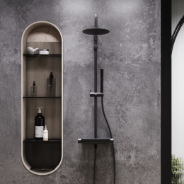 Душевая система со смесителем Damixa Scandinavian Pure (936730300) черный