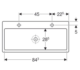 Фото Раковина Geberit Bambini 90 430200016