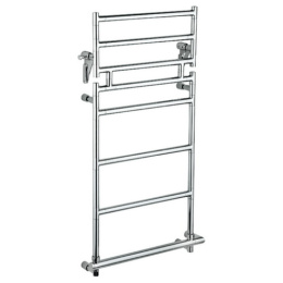 Фото Полотенцесушитель электрический Margaroli Sereno 583-8 BOX 475мм с полкой, 5834708GOPB, золото