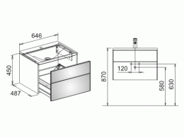 Тумба Keuco Royal Reflex 34050210000, белый