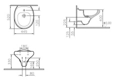 Подвесное биде Vitra Istanbul (4516B403-1599) белый