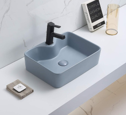 Раковина 48 см CeramaLux (7291MHL-4голубой) Прямоугольная