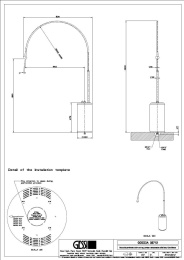 Смеситель для раковины Gessi Goccia (33712#031) хром, белый