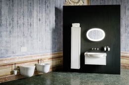 Раковина Laufen New Classic 8.1385.8.000.109.1 120 х 48 х 16.5 см, SaphirKeramik, без отверстия, с п