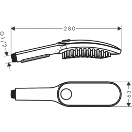 Ручной душ Hansgrohe DogShower (26640670) Matt Black)