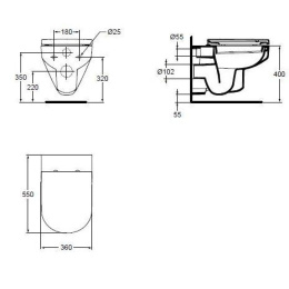 Ideal Standard Playa J492701 Подвесной унитаз