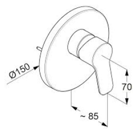 Фото Смеситель для душа Kludi Pure&Easy (374200565) хром