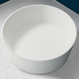 Фото Ванна из искусственного камня ABBER Stein AS9679 белая матовая