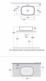 Раковина Globo Genesis (GE044.BI) белый