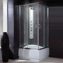 Душевой уголок Radaway Premium Plus C 1700 90x90 профиль Хром стекло Фабрик 30451-01-06N