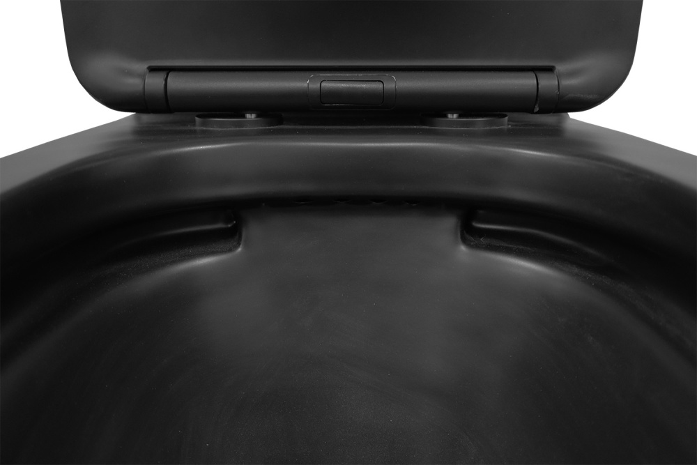 Унитаз-компакт Azario Black King (AZ-8303D) Черный матовый