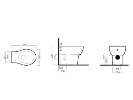 Унитаз напольный Hatria Nido (Y0QU01) белый