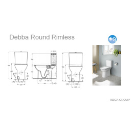 Чаша напольного унитаза Roca Debba (34299P00Y) белый