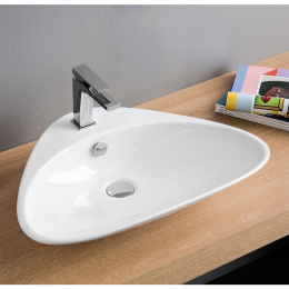 Раковина 60 см ArtCeram Plettro (PTL001 01 00) белый