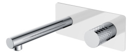 Фото Смеситель из стены Boheme Stick (125-WCR) хром, белый