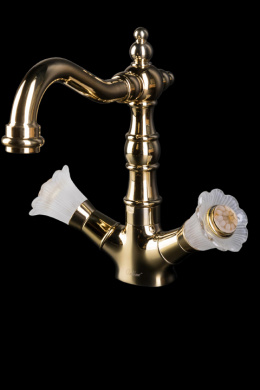 Фото Смеситель для умывальника Boheme Camelia (292-Camelia) золото