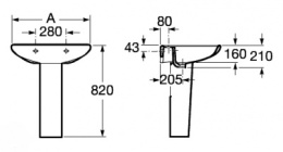 Фото Раковина Roca Meridian (335351001)