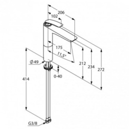 Смеситель для раковины Kludi Balance (522968775)