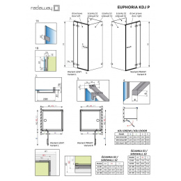 Боковая стенка для душевого уголка Radaway Euphoria S3 100x200 профиль хром, стекло прозрачное 38303