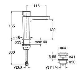 Фото Cristina PD70000 Внутренний механизм смесителя