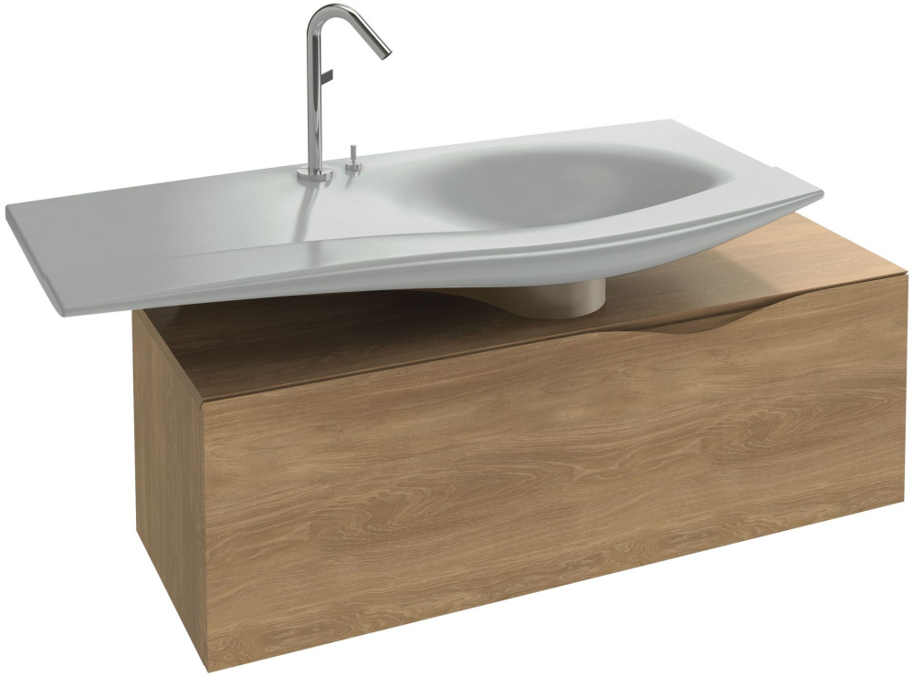 Фото Тумба под раковину Jacob Delafon Stillness 120 см, EB2001-P6, подвесная, цвет - дуб