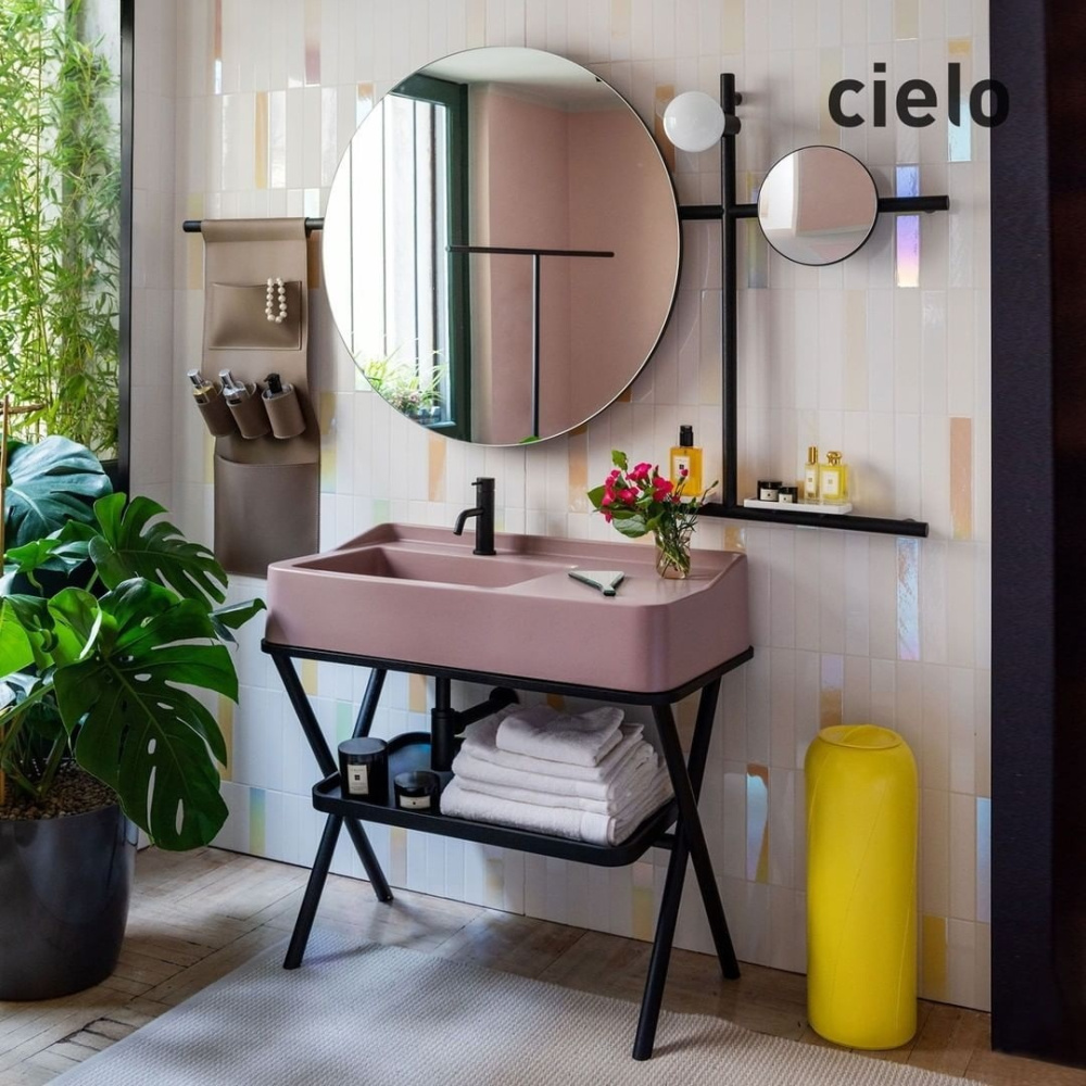 Фото Ceramica CIELO Siwa SWLA CP - Раковина для ванной комнаты 90*50 см (Cipria)