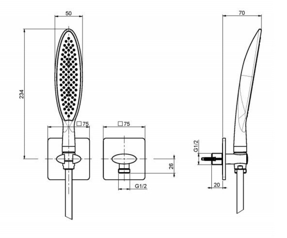 Душевой гарнитур Fima Carlo Frattini (F2336CR) хром
