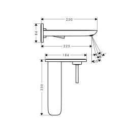Фото Смеситель для раковины Hansgrohe PuraVida (15085000) хром