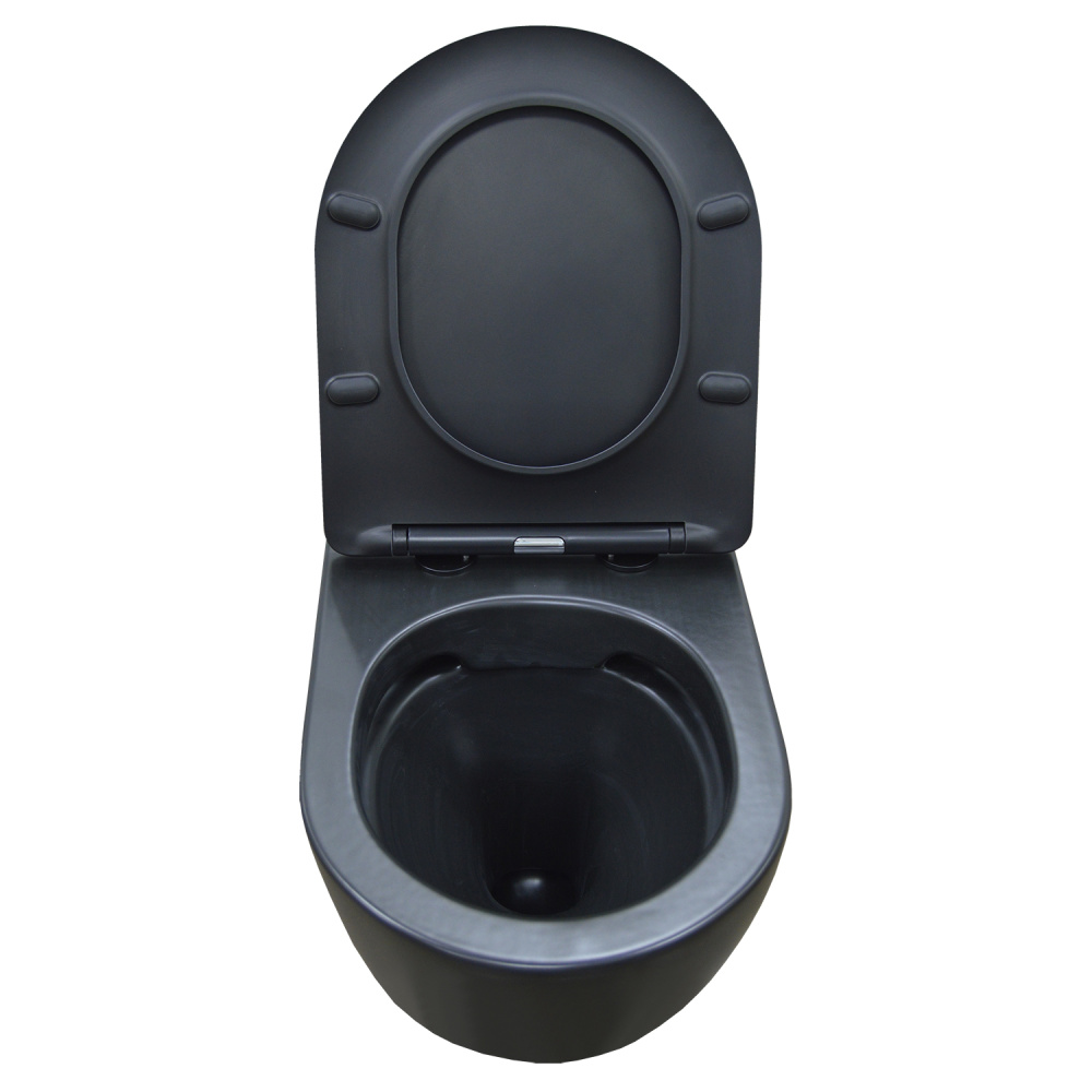 Унитаз подвесной Azario Gloria (AZ-2003MB) Черный матовый