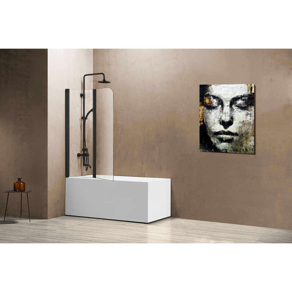 Душевая шторка на ванну Vincea VSB (VSB-12114CLB) черный