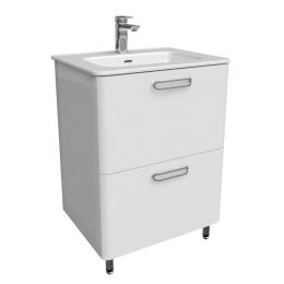 Фото Тумба с раковиной Iddis  Brick белая,  60 см (BRI60WFi95K)